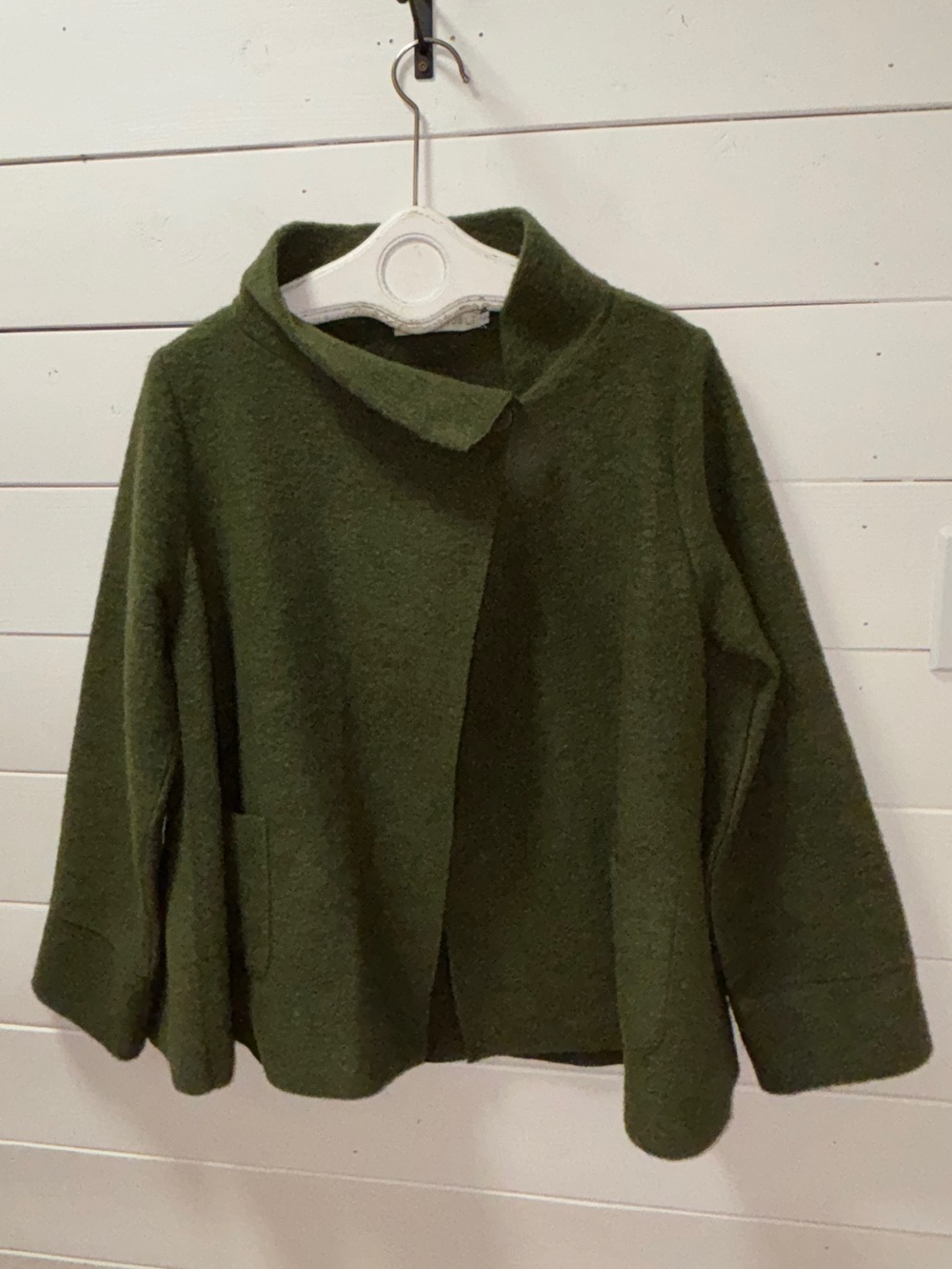 Martino Midali Olive Wool Blend Jacket – Size L - Picture 4 of 12